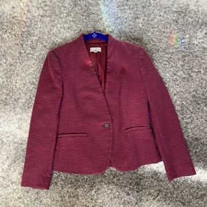 LOFT Maroon Mock Collar Blazer Sz. 6 Petite